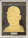 "Mickey Mantle" - Enviromint - Gold Plated 3.5 oz .999 Fine Silver (limited to 1,956 pieces) 1995 (2.5"x3.5")