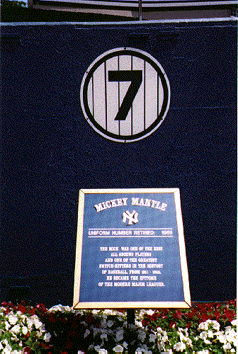 Mickey's Retired Uniform Number 