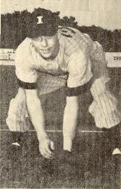 A star athlete in three sports for three years while attending Commerce, Okla., high school, Mickey also starred for two years with the Baxter Springs Whiz Kids baseball club.  A fleet footed shortstop, Mantle is the only switch hitter on the squad.  He is only 17 years old and is five feet ten and a half and weighs 175 pounds.